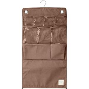 東洋ケース ストレリアカチオン ウォールポケット ブラウン 38×70cm ESTN-WP-BR 吊り下げ収納 ラック収納 小物入れ 壁掛け収納