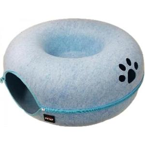ペットアイ ペット用 まるでマカロン ぐるぐるベッド ブルー 猫用 キャット ベッド もぐる 寝る 遊ぶ ねこ 猫 PET&i｜daiyu8
