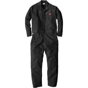 Dickies (ディッキーズ) ストレッチツイルツナギ ブラック SSサイズ D-726　ワークウェア 作業着 作業服 つなぎ オーバーオール｜daiyu8