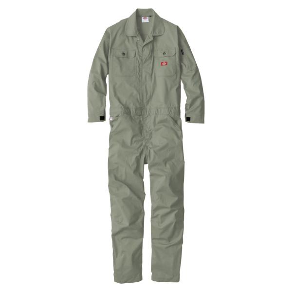 Dickies ストレッチCVC 長袖ツナギ D-746 シダー LL　ライトウェイト つなぎ 作業...