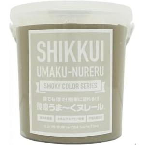 【在庫有・即納】日本プラスター うま~くヌレール 5kg スモーキーグリーン 漆喰 仕上げ用 塗り面積約4.5平米 DIY 吸湿 調湿｜daiyu8