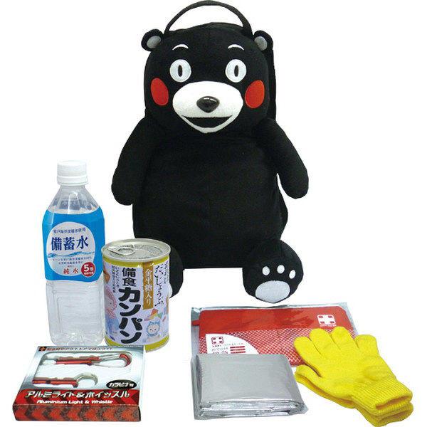 BRAIN ブレイン 防災グッズ 子ども用 くまモン ぬいぐるみ リュック 防災 6点セット BR-...