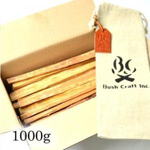 Bush Craft ブッシュクラフト ティンダーウッド 1000g 1kg 着火剤 火おこし 焚火 キャンプ BBQ アウトドア サバイバル フェザースティック