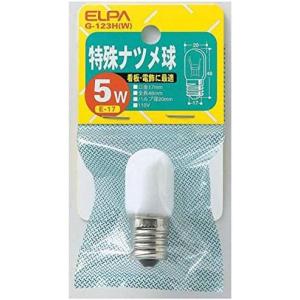 ELPA 特殊ナツメ球 5W ホワイトG-123H(W) G-123H-W｜daiyu8