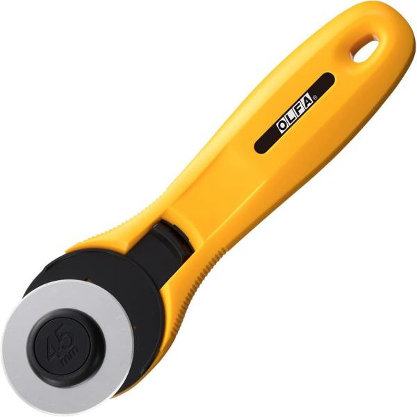 OLFA オルファ ロータリーカッター 45 233B 直径 45mm 45ミリ 替刃式 左右両用 ...