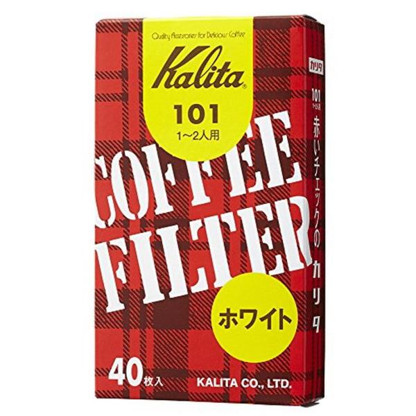 カリタ Kalita コーヒーフィルター 101濾紙 箱入り 1~2人用 40枚入り ホワイト #1...