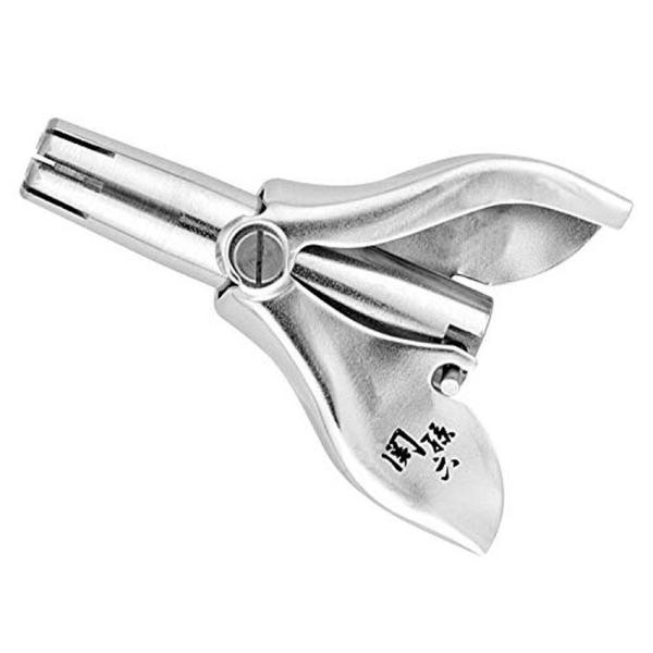 貝印 KAI 関孫六 回転式鼻毛カッター　身だしなみ用品 はさみ お掃除用ブラシ付