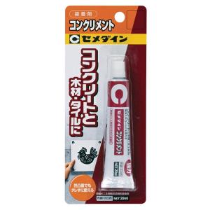 セメダイン コンクリート・木材・タイル・発泡スチロール用 接着剤 コンクリメント P20ml CA-134｜daiyu8