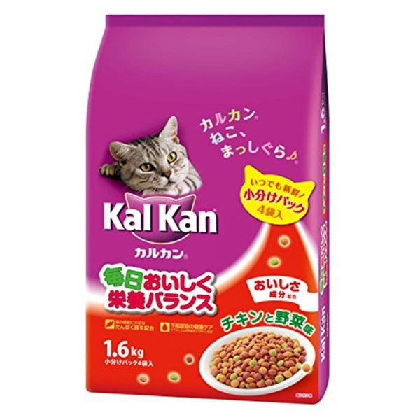 カルカン ドライ 成猫用 チキンと野菜味 1.6kg [キャットフード]