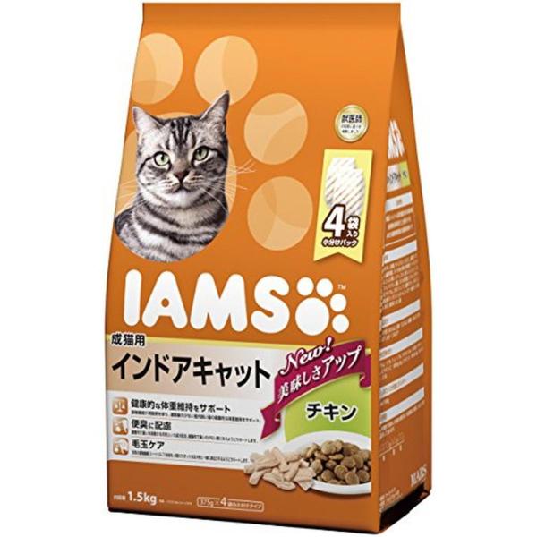 アイムス (IAMS) 成猫用 インドアキャット チキン 1.5kg　キャットフード ドライフード ...