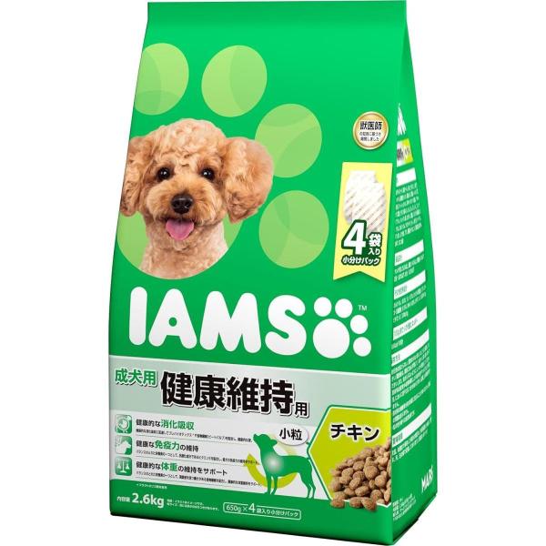 【在庫有・即納】アイムス (IAMS) 成犬用 健康維持用 チキン 小粒 2.6kg (650g×4...