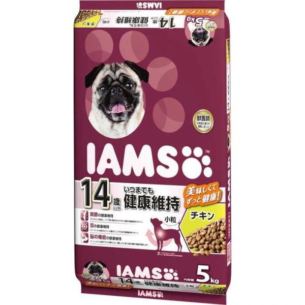 アイムス (IAMS) 14歳以上用 いつまでも健康維持 チキン 小粒 5kg　ドッグフード ドライ...
