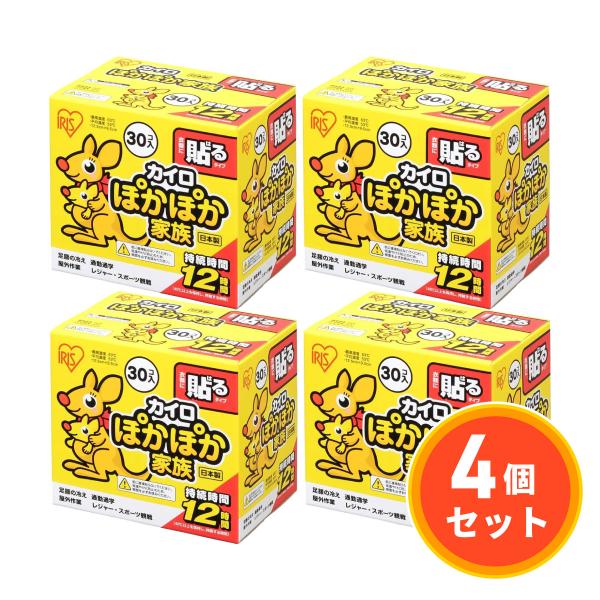 まとめ買い【在庫有・即納】アイリスオーヤマ ぽかぽか家族 貼るレギュラー 30個入 PKN-30HR...