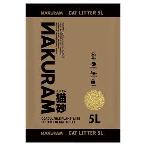 マルカン ナクラム 全自動猫トイレ用 猫砂 5L CT-710　猫用 トイレ スマホで健康管理 体重管理 消臭 おから 植物由来｜daiyu8