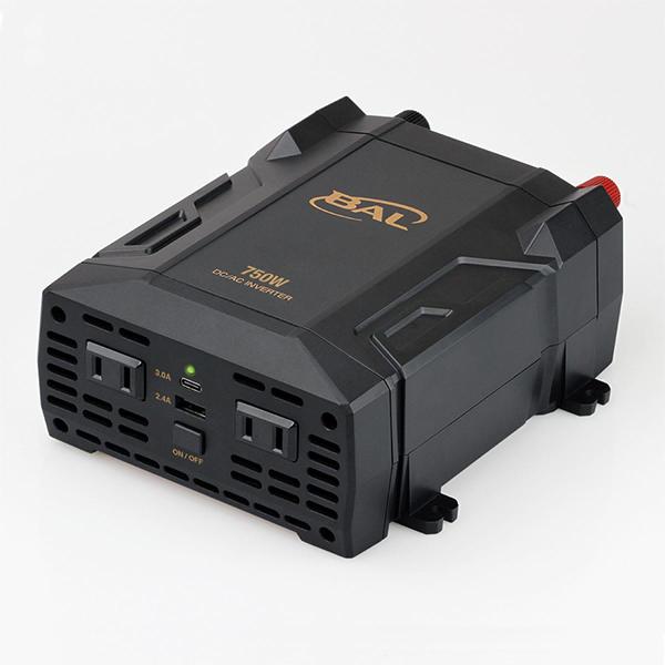 大橋産業 BAL DC/ACインバータ 750W No.2821　AC100V×2口 USB×2口 ...
