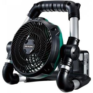 HiKOKI 旧日立工機 14.4V 18V共用 コードレスファン 充電式 AC100V使用可 小型 軽量 蓄電池 充電器別売り UF18DSDL