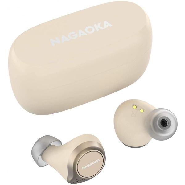 NAGAOKA Bluetooth5.0対応 オートペアリング機能搭載 最大8時間再生対応 完全ワイ...