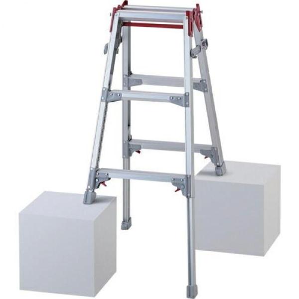 長谷川工業(Hasegawa) 脚部伸縮式はしご兼用脚立(ワンタッチバー付) 3段 RYZ-09ｄ ...
