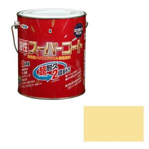 アサヒペン 油性スーパーコート  スーパーコート 油性塗料 1．6 L  1.6L アイボリー