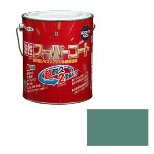 アサヒペン 油性スーパーコート 1.6L ヘリテージグリーン