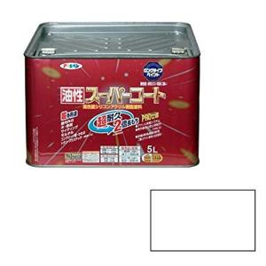 アサヒペン 油性スーパーコート 5L 白