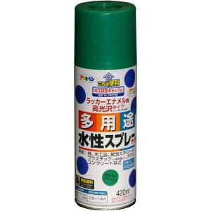 【在庫有・即納】  アサヒペン 水性多用途スプレー 420ML トロピカルグリーン｜daiyu8