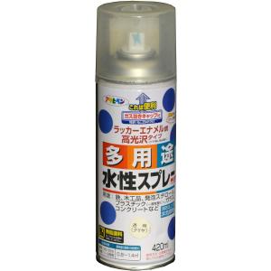 アサヒペン 水性多用途スプレー 420ML  クリア