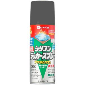 カンペハピオ(Kanpe Hapio) 木部鉄部用  油性シリコンラッカースプレー グレー 420ml　アクリルシリコン｜ダイユーエイト.com