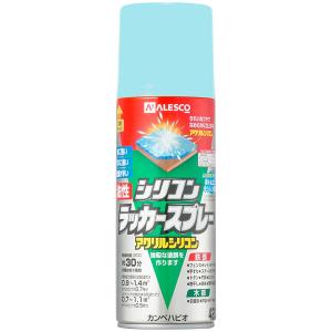 カンペハピオ 木部鉄部用  油性シリコンラッカースプレー ライトブルー 420ml アクリルシリコン