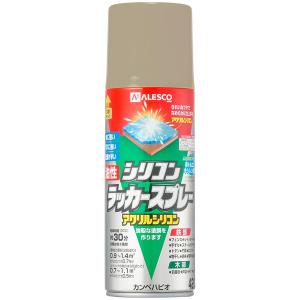 カンペハピオ(Kanpe Hapio) 木部鉄部用 油性シリコンラッカースプレー ベージュ 420ml　アクリルシリコン
