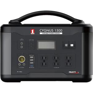 イチネンアクセス ポータブル電源 CYGNUS1500 PB-1500A リン酸鉄リチウムイオン使用 最大出力1500W 大容量 アウトドア 災害 防災｜daiyu8