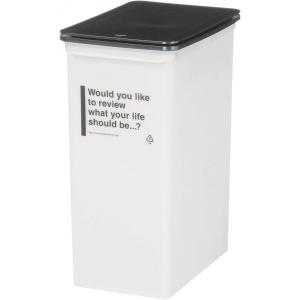 like-it プッシュダスト 深型 ホワイト 25L CFS-12 / カフェスタイル フタ付きゴミ箱 / 白 / ライクイット 吉川国工業所