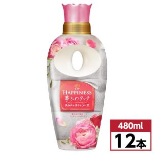 【在庫限り・即納】 レノアハピネス 夢ふわタッチ 華やかに香る アンティークローズ 本体 480ml×12本(1ケース)　柔軟剤 シルクタッチ｜daiyu8