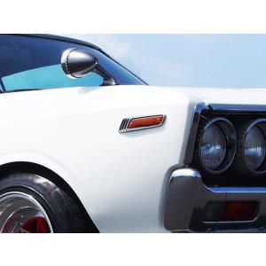 ケンメリ バンパー GC110 スカイライン リアバンパー メッキ ヨンメリ