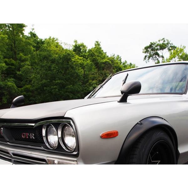 ハコスカ GC10 フェンダーミラー GT-Rタイプ レプリカ 旧車 スカイライン COLIN/コー...