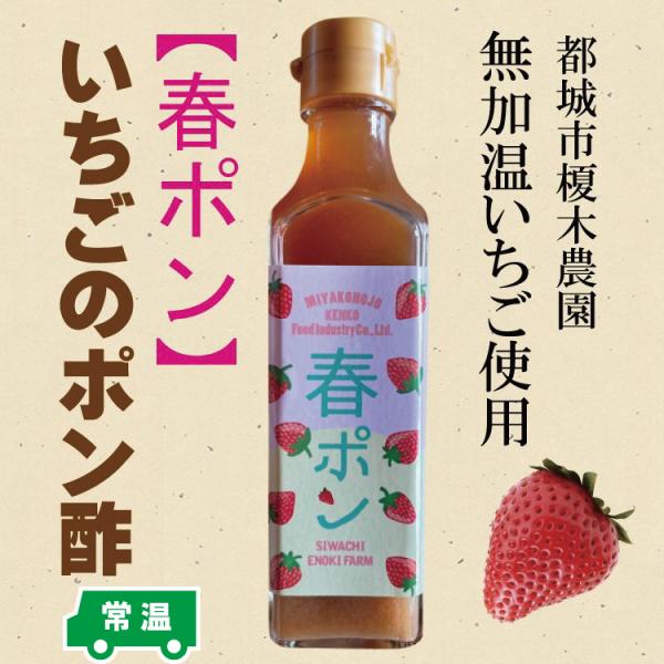 フルーツポン酢　春ポン　イチゴのポン酢　フルーツポン酢　　宮崎県産イチゴ　宮崎県都城市榎木農園　無加...