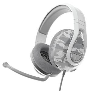 Turtle Beach Recon 500 有線マルチプラットフォームゲーミングヘッドセット ホワイトカモ 60mmドライバー 3.5mmジャック
