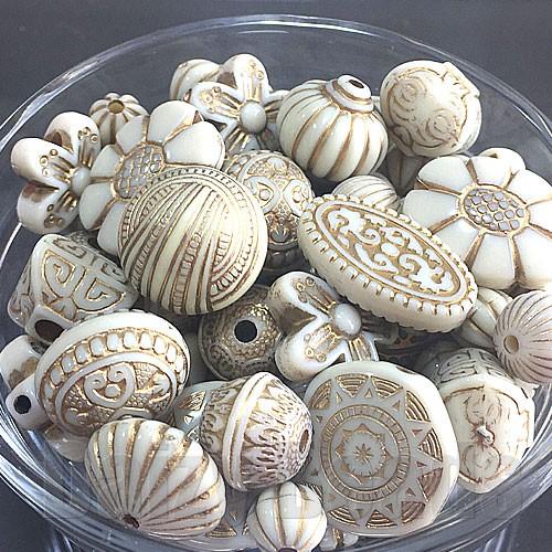 アクリル ビーズ 『4パックセット』「ワンコイン500円ぽっきり」「たっぷり人気アクリルビーズミック...