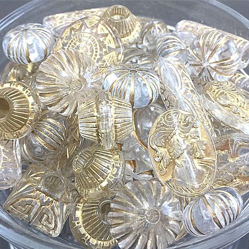 アクリル ビーズ 『4パックセット』「ワンコイン500円ぽっきり」「たっぷり人気アクリルビーズミック...