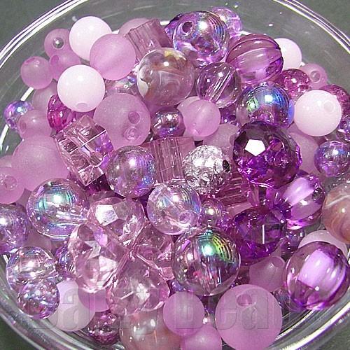 アクリル ビーズ 『4パックセット』「ワンコイン500円ぽっきり」「たっぷり人気アクリルビーズミック...