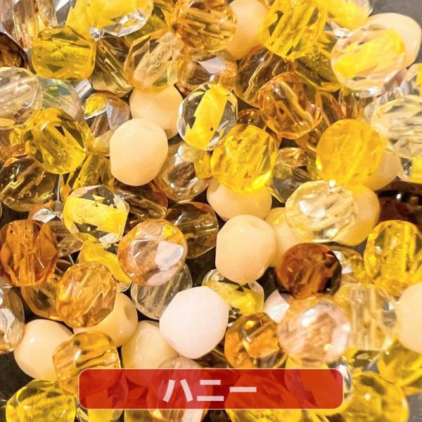 チェコ ビーズ 『2パック分おまとめセット』「チェコ ファイヤーポリッシュビーズミックス」 「4mm...