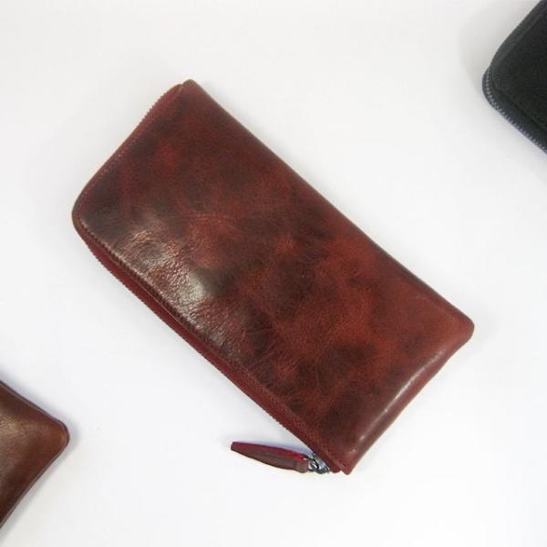 "BASIC"Lファスナーロング<BROWN> ギフト包装・送料無料