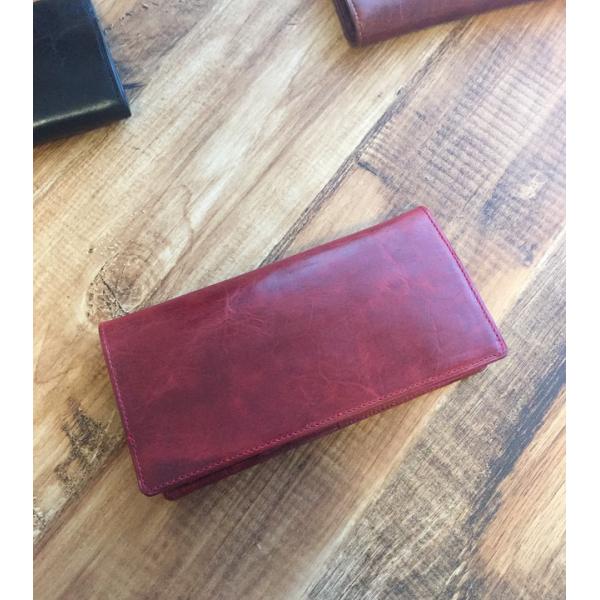 "BASIC"ロングウォレット<RED> ☆送料無料・ギフト包装無料☆