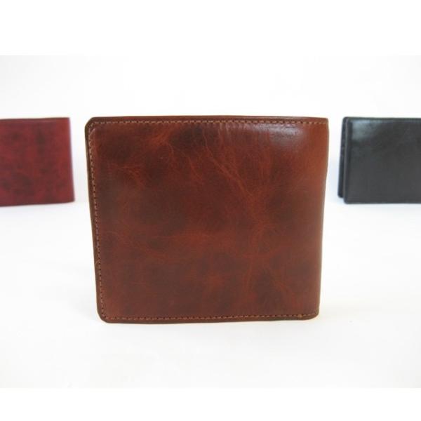 ”BASIC”アートウォレット<BROWN> ☆ギフト包装・名入れ刻印無料☆二つ折り財布