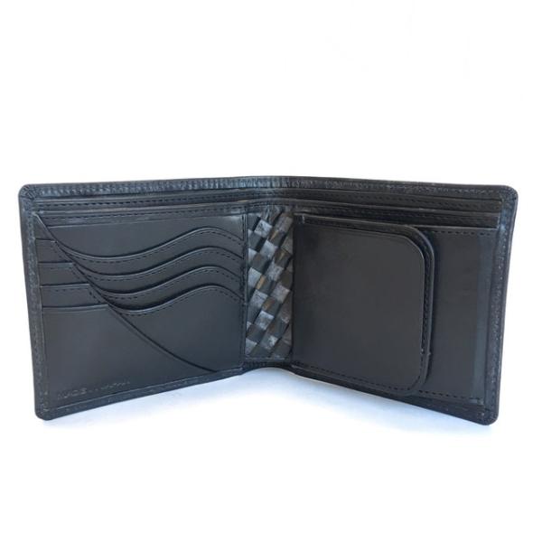 番外編"Basic"アートウォレット ブライドルレザー<BLACK>×国内産仔牛革<BLACK> ギ...