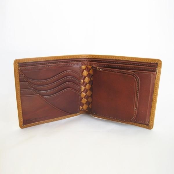 番外編"Basic"アートウォレット ブライドルレザー<TAN>×国内産仔牛革<Brown> ☆ギフ...