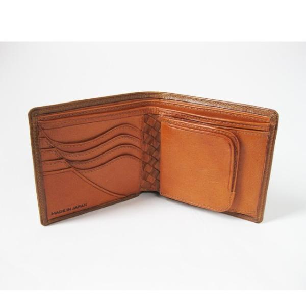 番外編 "Basic"アートウォレット ブッテーロ<ベージュ>×バローロ<キャメル> ☆名入れ刻印・...