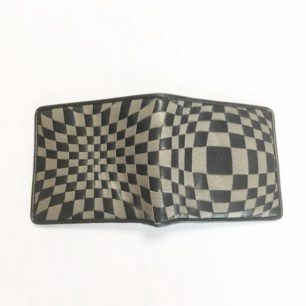 イントレミドルウォレット　＜Black×Gray＞ 二つ折り財布 ☆送料無料&amp;ギフトラッピング無料☆