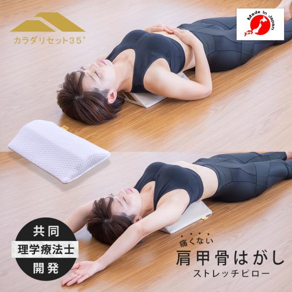 カラダリセット35° 肩甲骨はがし 腰当て 猫背 美姿勢 背筋 日本製 痛くない