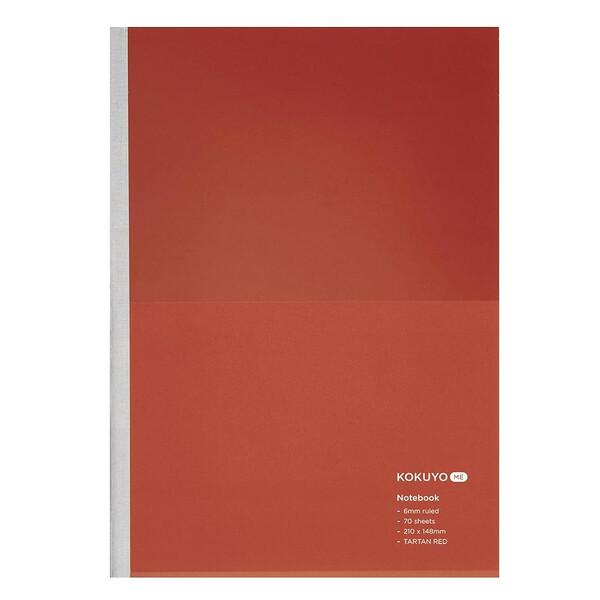 コクヨ KOKUYO ME 2024年 限定 ノートブック A5 タータンレッド 中横罫/B罫 70...